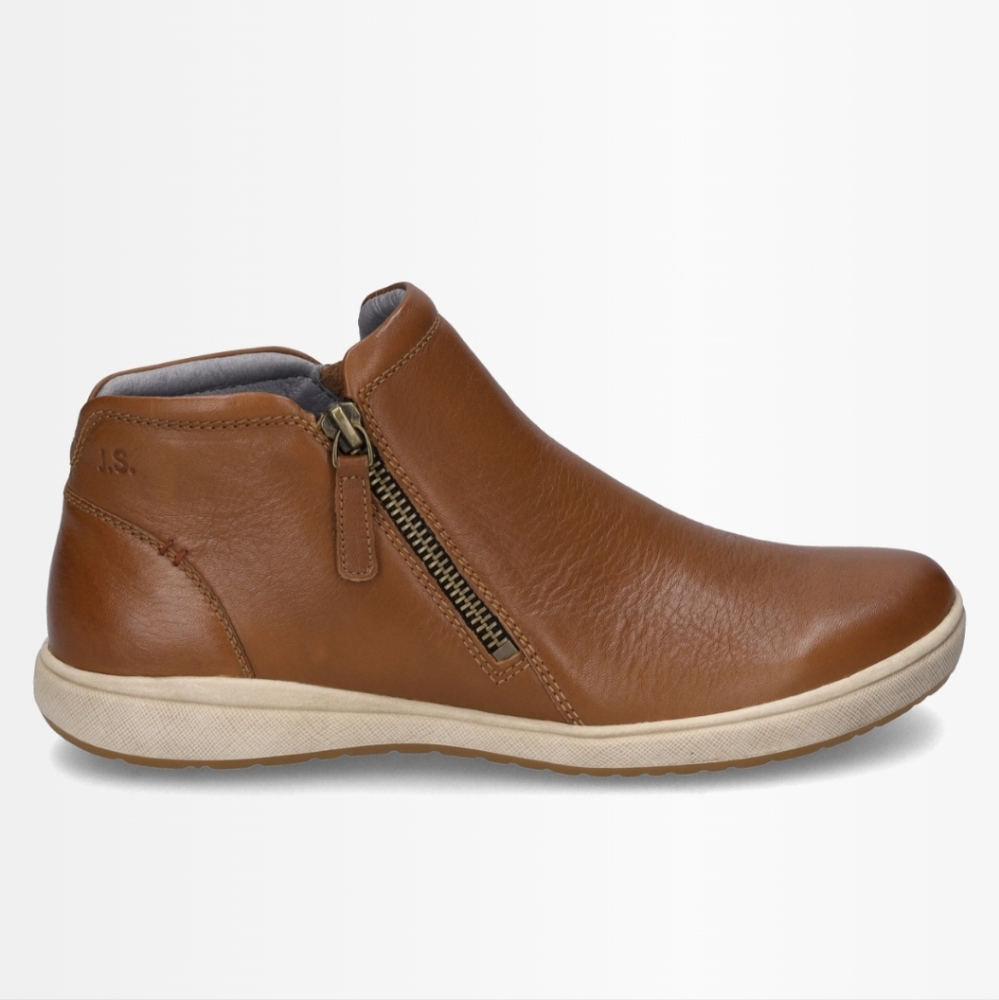 New Josef Seibel Caren 09 ankle boots leather cognac Women's size 36